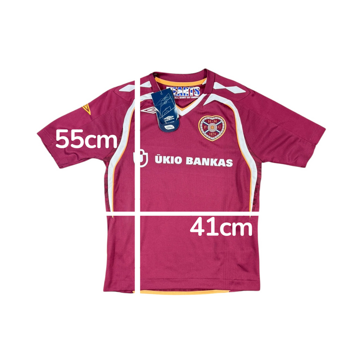 2007-08 Hearts Home Shirt Brand New (9-10 Years)