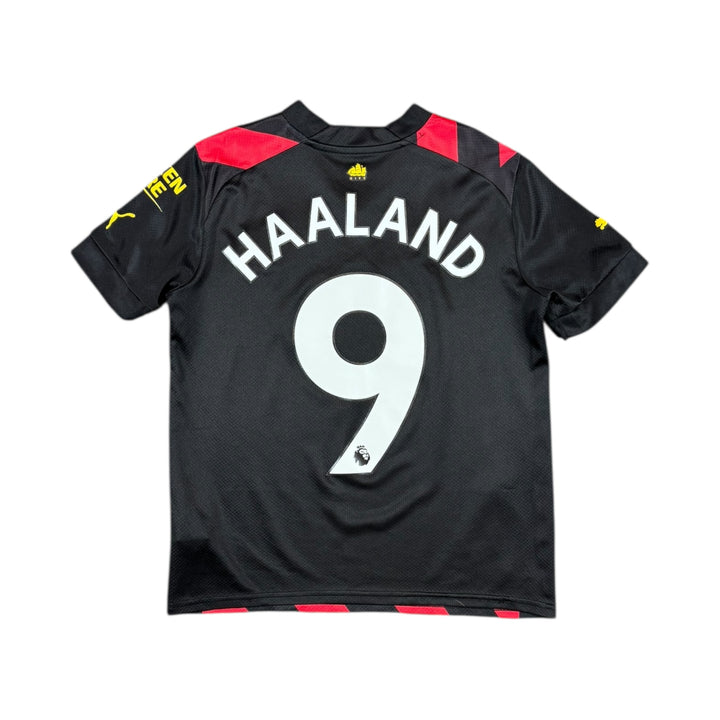 2022-23 Manchester City Puma Away Shirt #9 HAALAND - 7/10 - (11-12 Years)