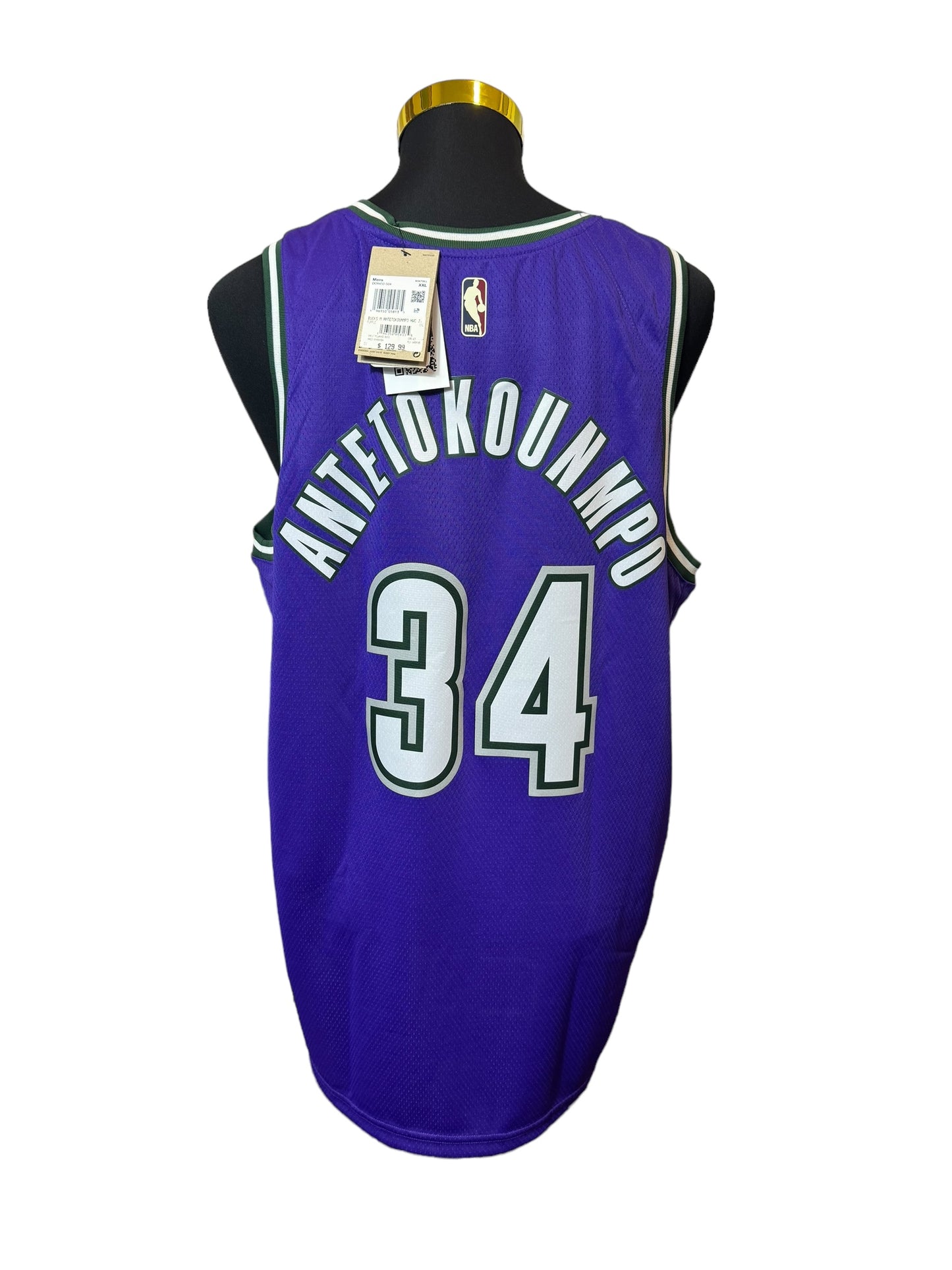 Milwaukee Bucks Basketball Jersey #34 Antetokounpo New