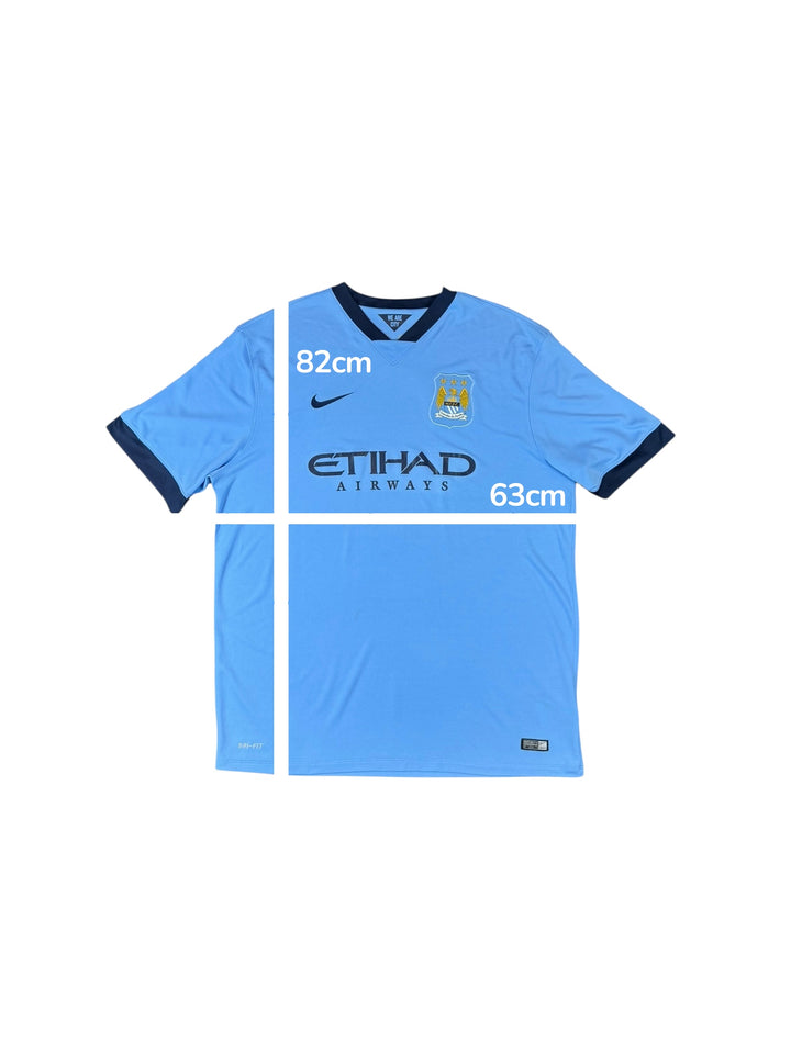 2014-15 Manchester City Nike Home Shirt - 9/10 - (2XL)