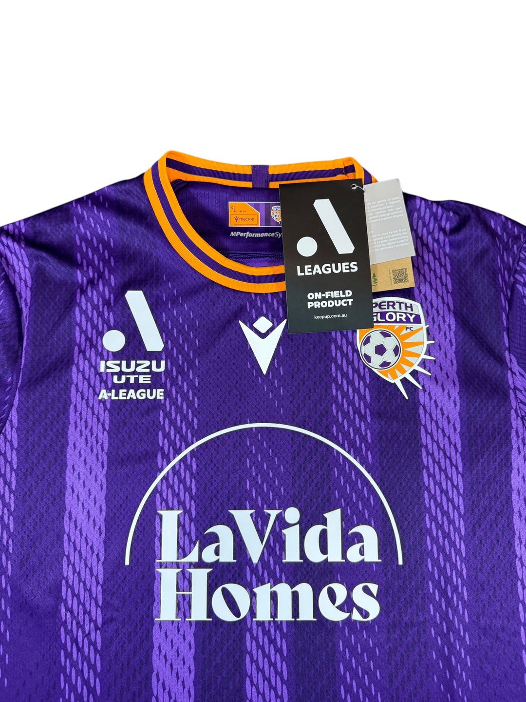 2024/25 Perth Glory Macron Home Football Shirt Brand New (XL)