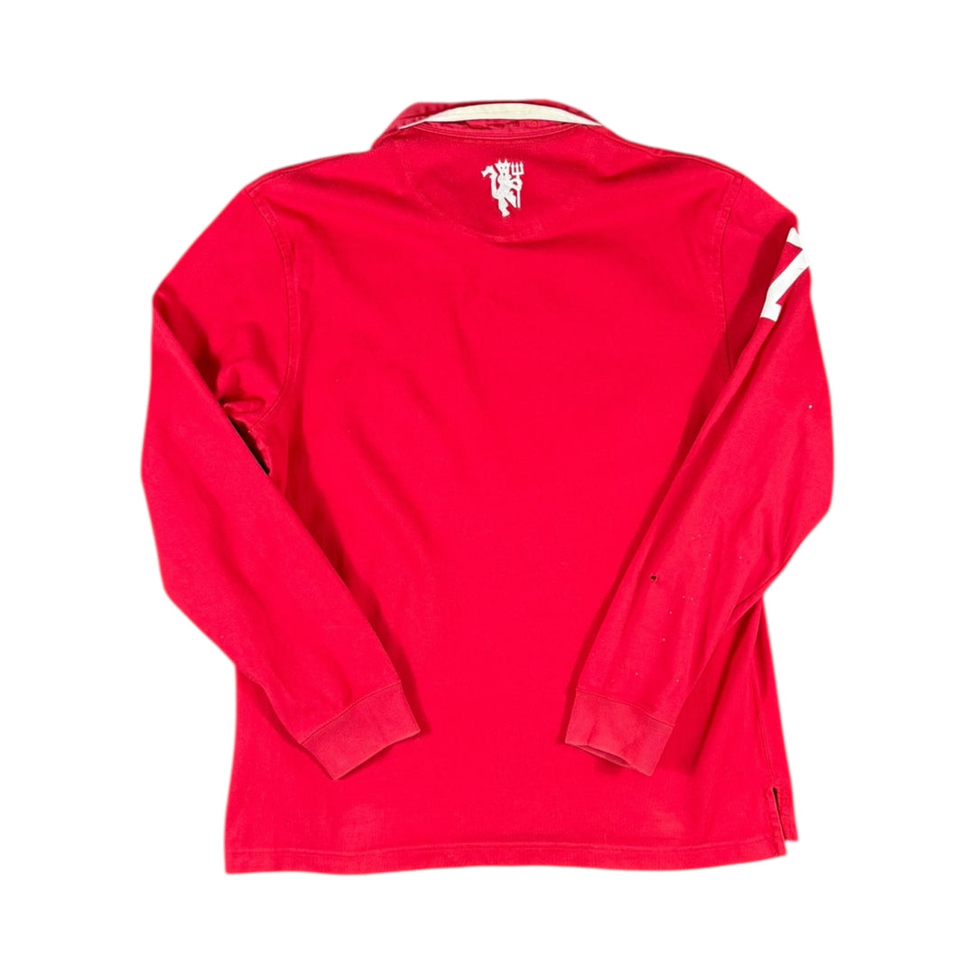 2011-12 Manchester United Nike Polo Longsleeve Shirt - 7/10 - (XL)