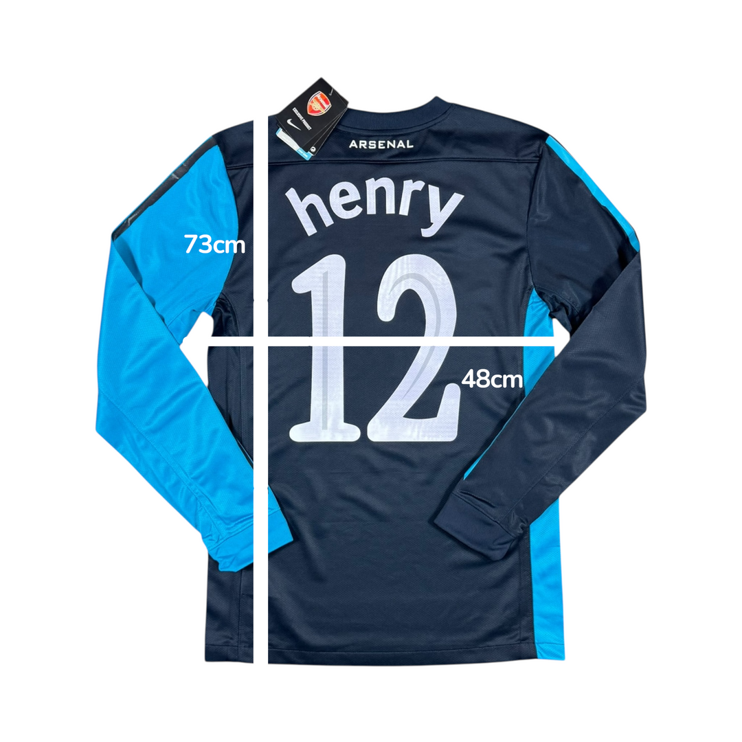 2011-12 Arsenal Nike Away L/S Shirt #12 HENRY Brand New (S)