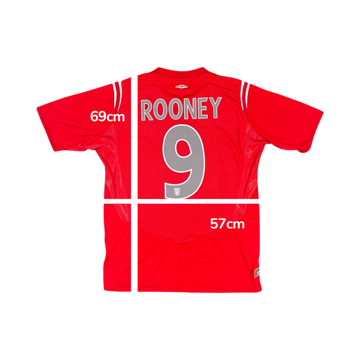 2004-06 England Umbro Away Shirt #9 ROONEY - 9/10 - (M)