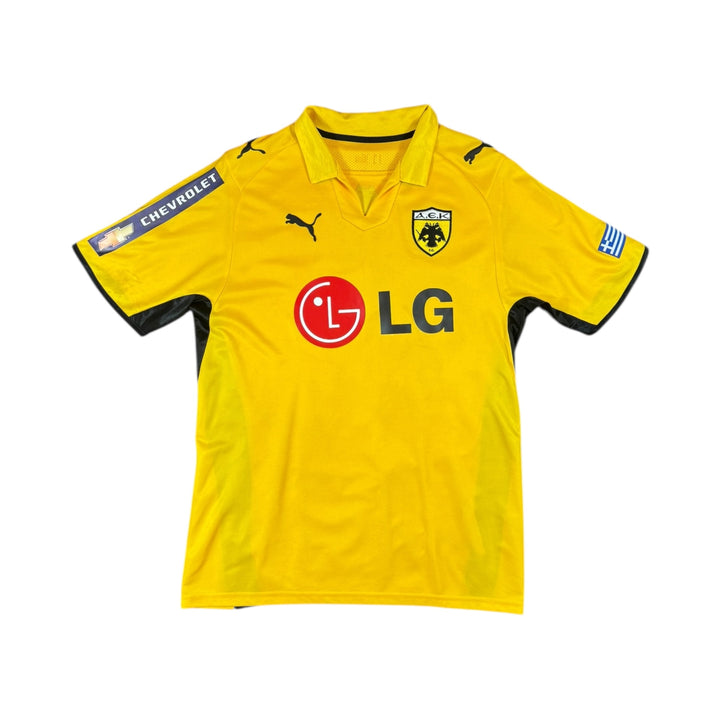2008-09 AEK Athens Puma Home Shirt #10 RIVALDO - 7/10 - (L)