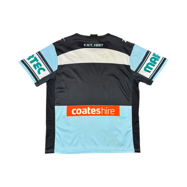 2016 Cronulla Sharks NRL Home Rugby Shirt - 8/10 - (L)