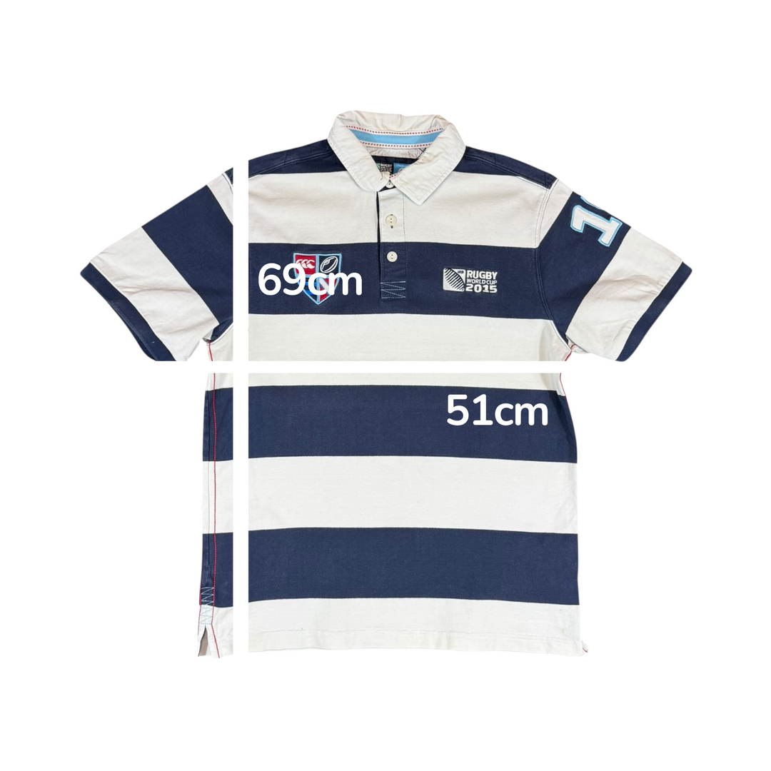 2015 Rugby Union Canterbury World Cup Polo Shirt - 8/10 - (M)