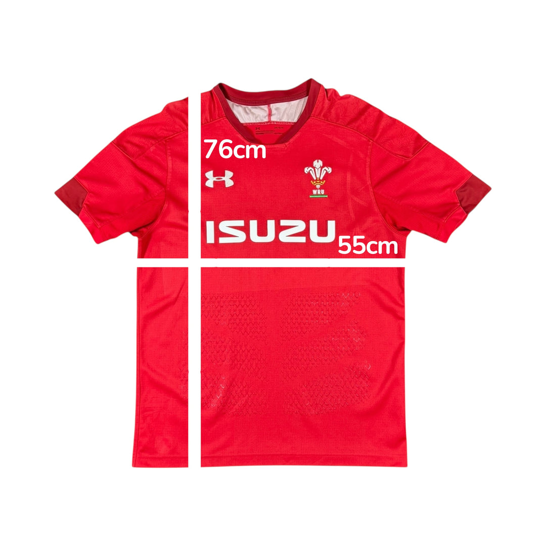 2018-19 Wales Under Armour Home Rugby Shirt - 7/10 - (L)