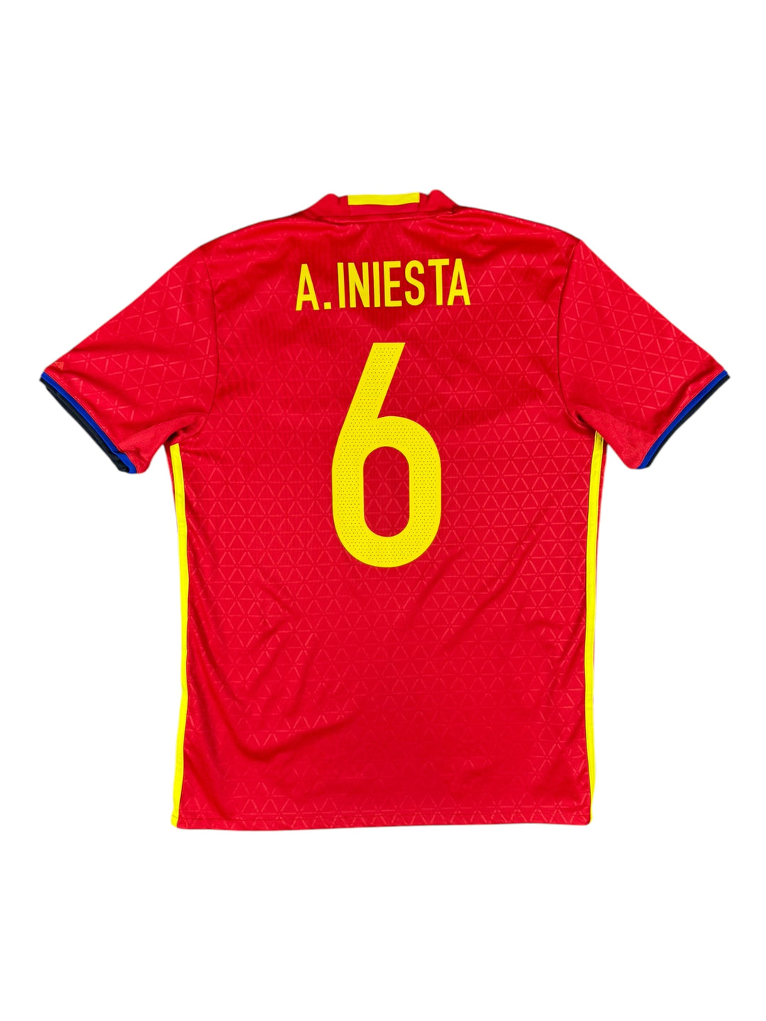 2016/17 Spain Adidas Football Shirt #6 Iniesta - 9/10 - (M)