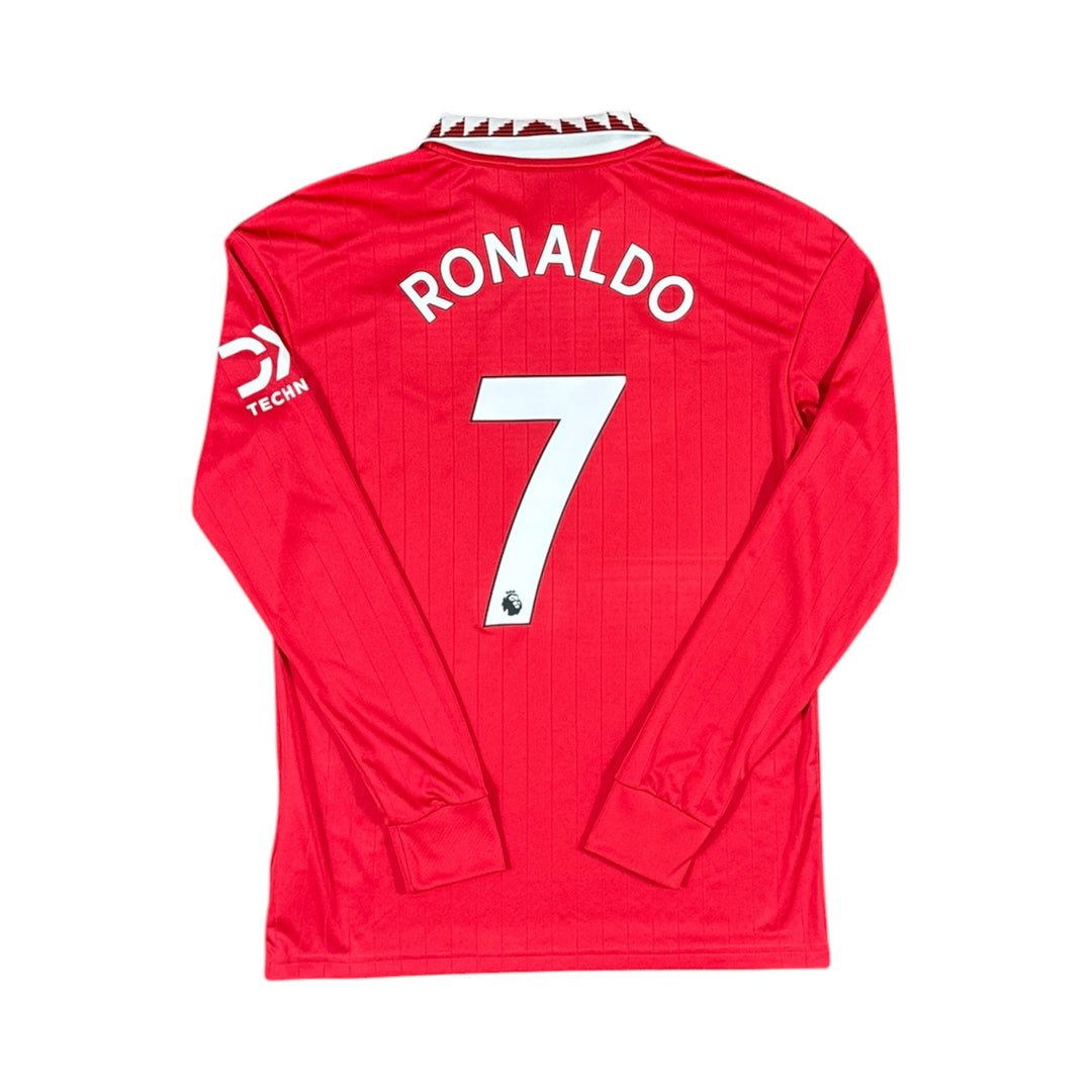 2022-23 Manchester United Home L/S Shirt RONALDO #7 - 9/10 - (13-14 Years)