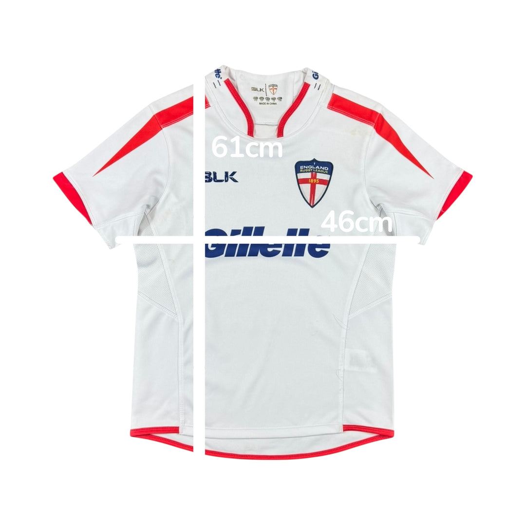 2015 England Rugby League BLK Home Shirt - 7/10 - (12 Years)