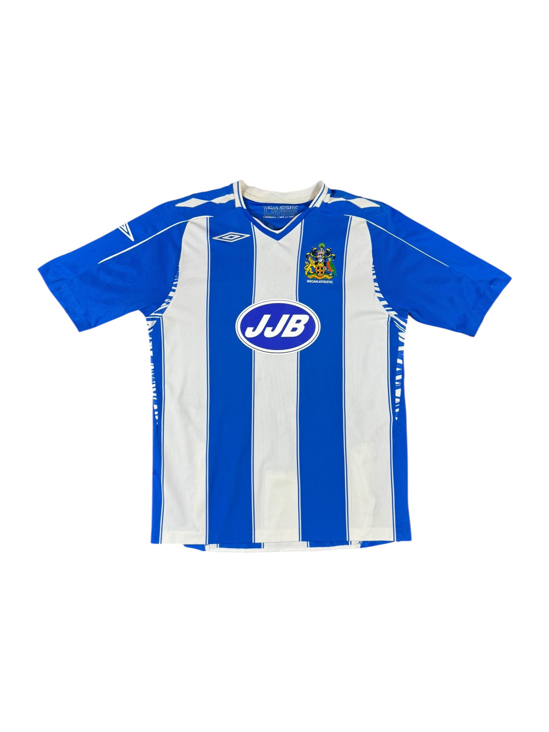 2007-08 Wigan Umbro Home Shirt #16 VALENCIA - 8/10 - (L)