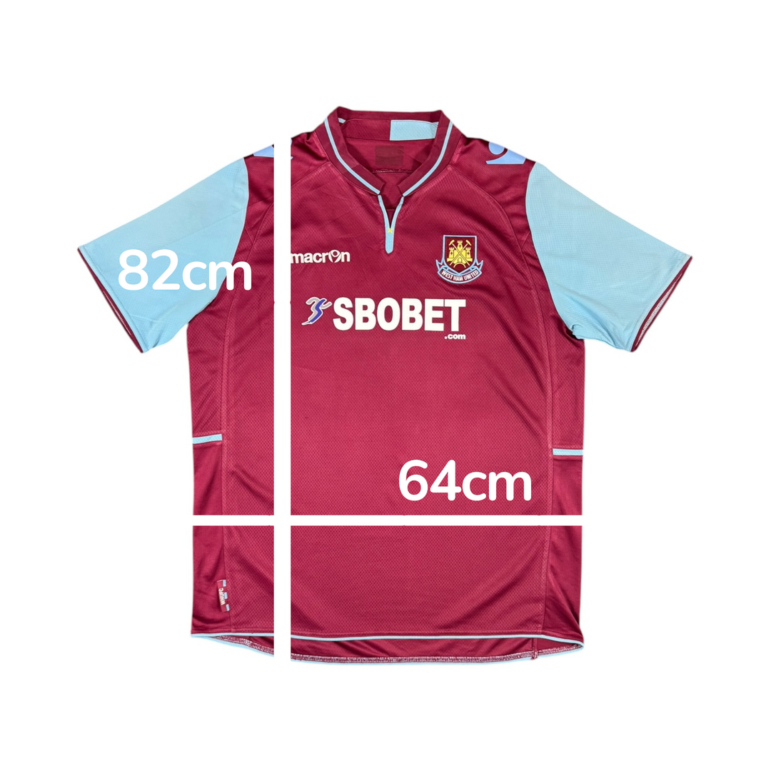 2012-13 West Ham Home Shirt - 8/10 - (2XL)