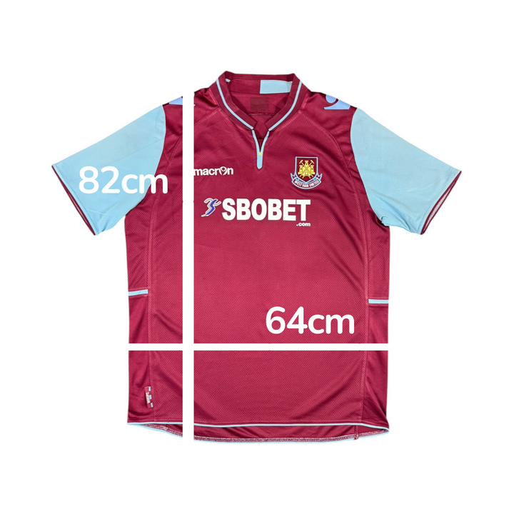 2012-13 West Ham Home Shirt - 8/10 - (2XL)