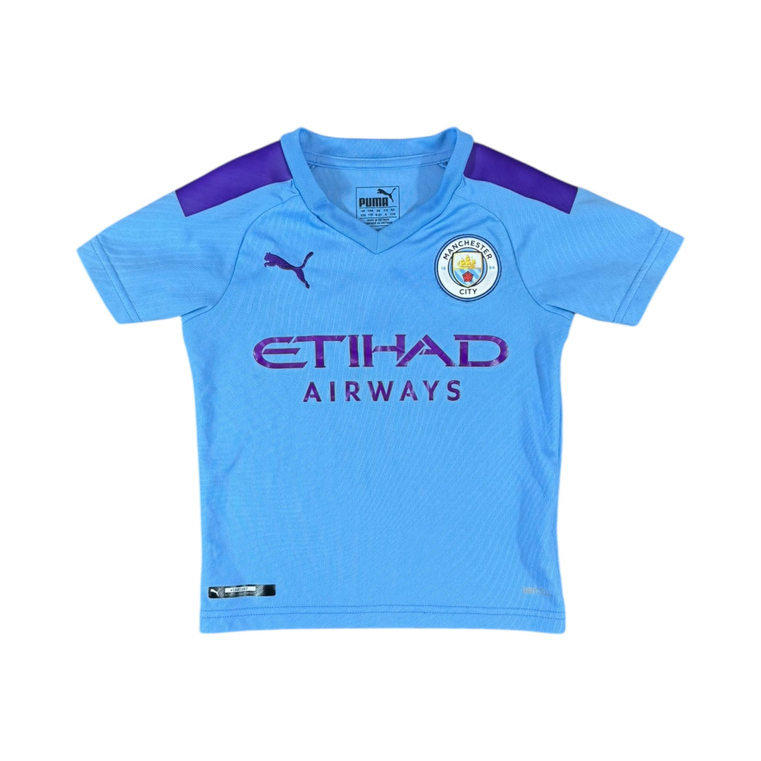 2019-20 Manchester City Puma Home Shirt #7 STERLING - 7/10 - (4-5 Years)