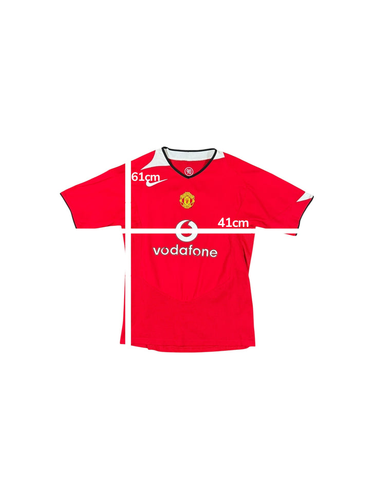 2004-06 Manchester United Nike T90 Home Shirt - 9/10 - (14-16 Years)
