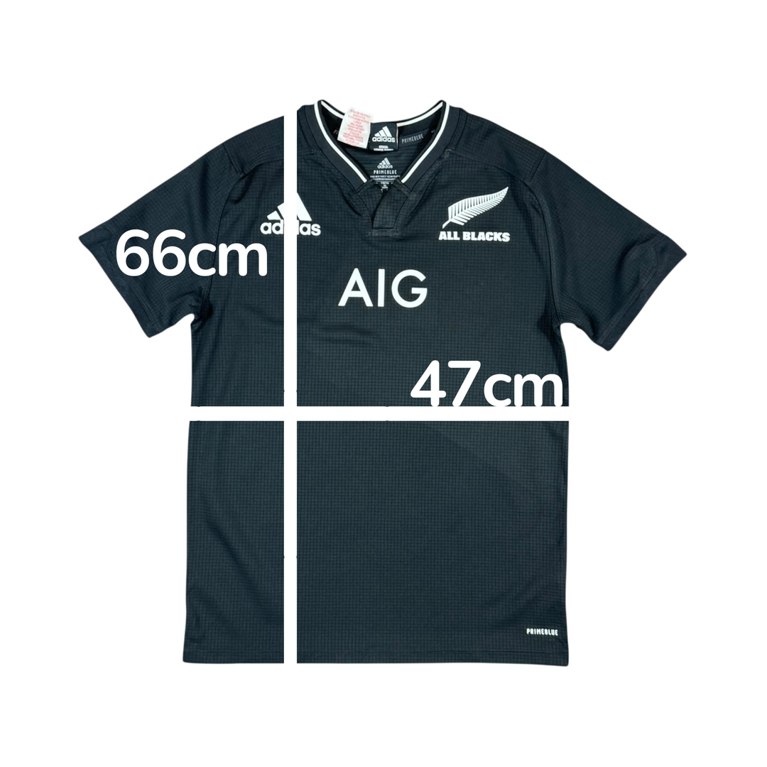 2021-22 New Zealand Adidas Home Rugby Shirt - 9/10 - (13-14 Years)
