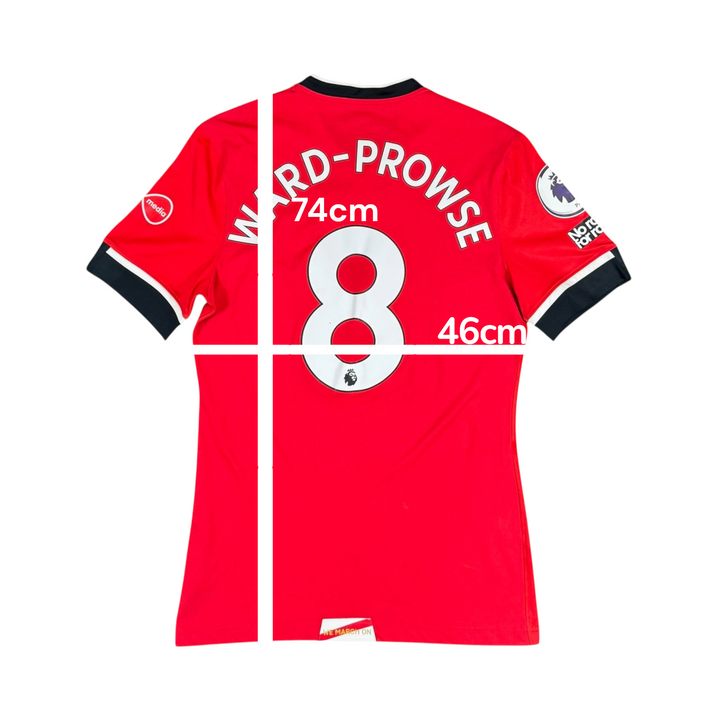 2020-21 Southampton Home Shirt #8 WARD-PROWSE - 8/10 - (M)