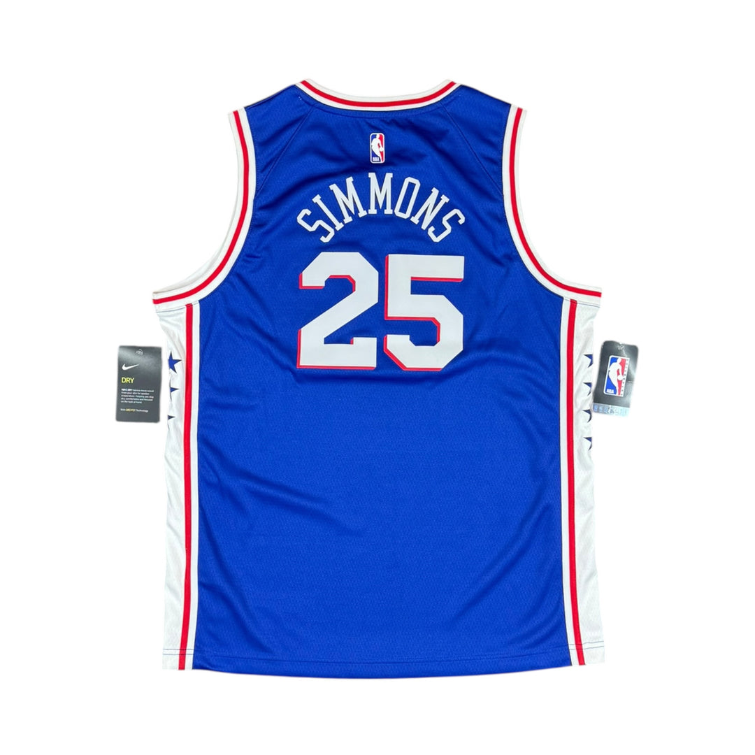 2020 76ers Nike Home Basketball Jersey #25 SIMMONS Brand New (Youth XL)