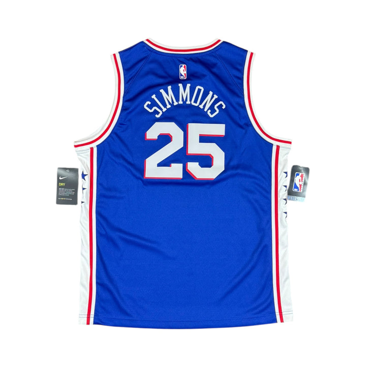 2020 76ers Nike Home Basketball Jersey #25 SIMMONS Brand New (Youth XL)