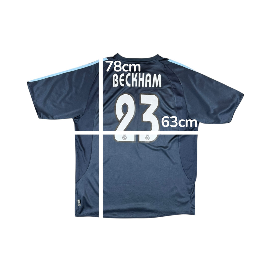 2003-04 Real Madrid Adidas Away Shirt #23 BECKHAM - 9/10 - (XL)