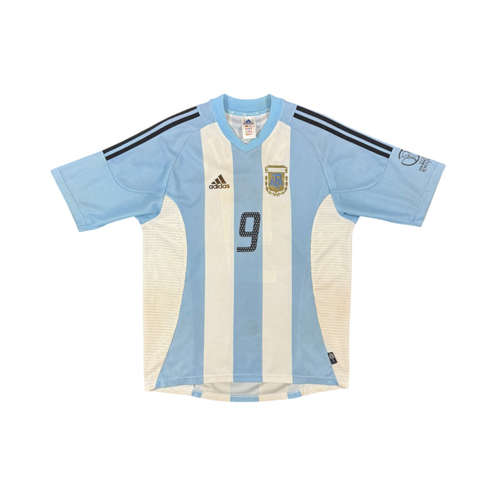 2002-04 Argentina Adidas Home Shirt BATISTUTA #9 - 8/10 - (L)