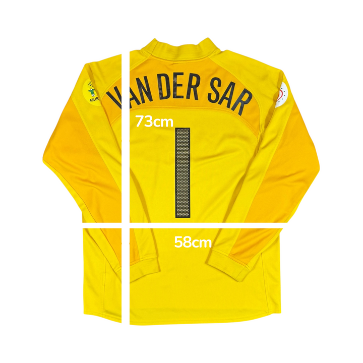 2004 Netherlands Nike GK Shirt W/Match Deails #1 VAN DER SAR - 10/10 - (L)