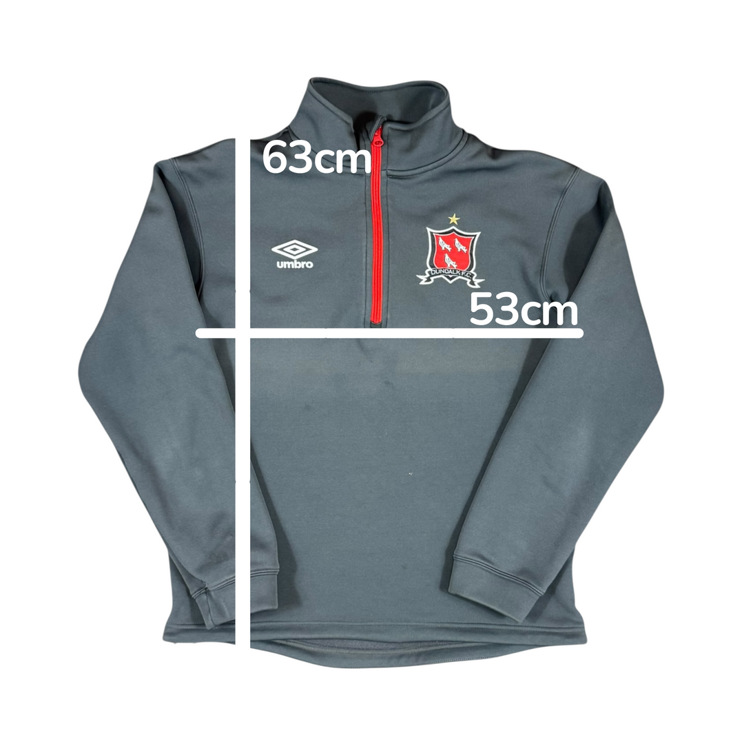 2022-23 Dundalk Umbro 1/4 Zip Track Jacket - 8/10 - (M)