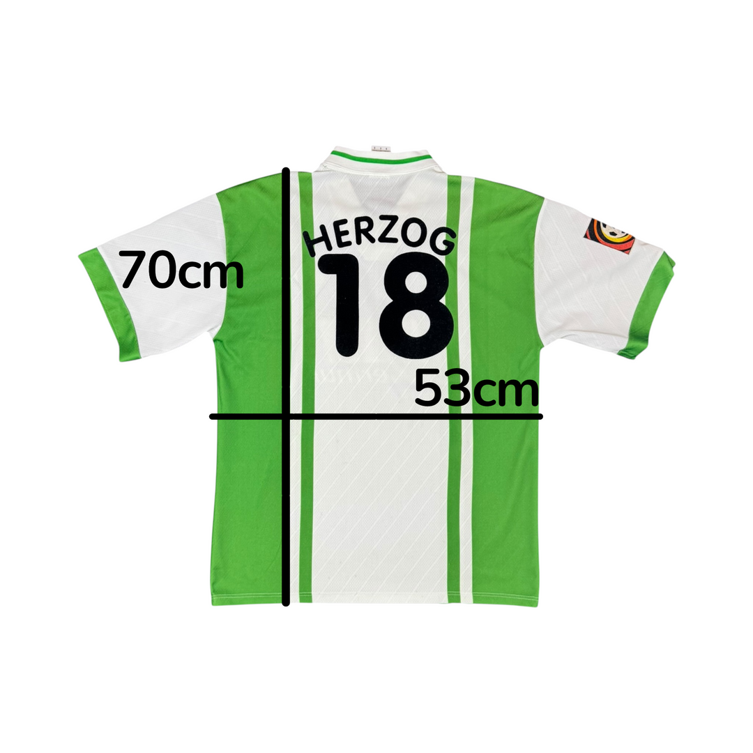 1996-97 Werder Bremen Puma Home Shirt HERZOG #18 - 9/10 - (S)