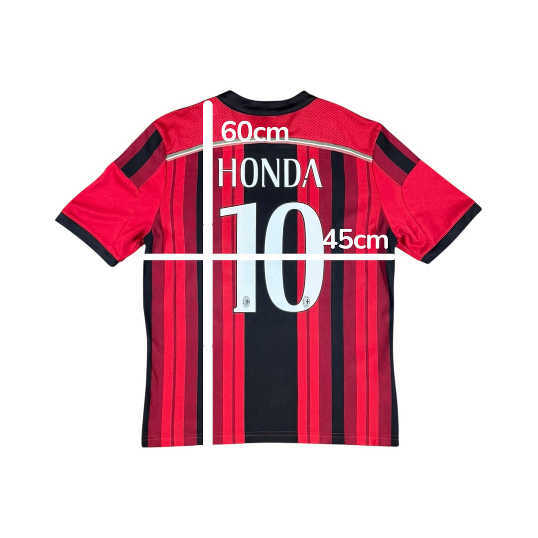 2014-15 AC Milan Adidas Home Shirt #10 HONDA - 9/10 - (13-14 Years)