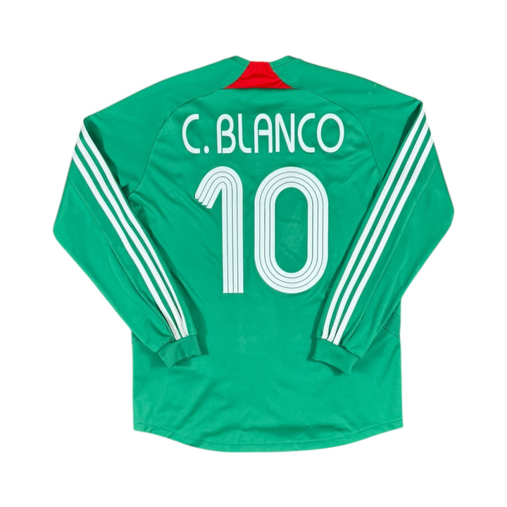 2007-08 Mexico Adidas Home Shirt #10 C. BLANCO - 9/10 - (M)