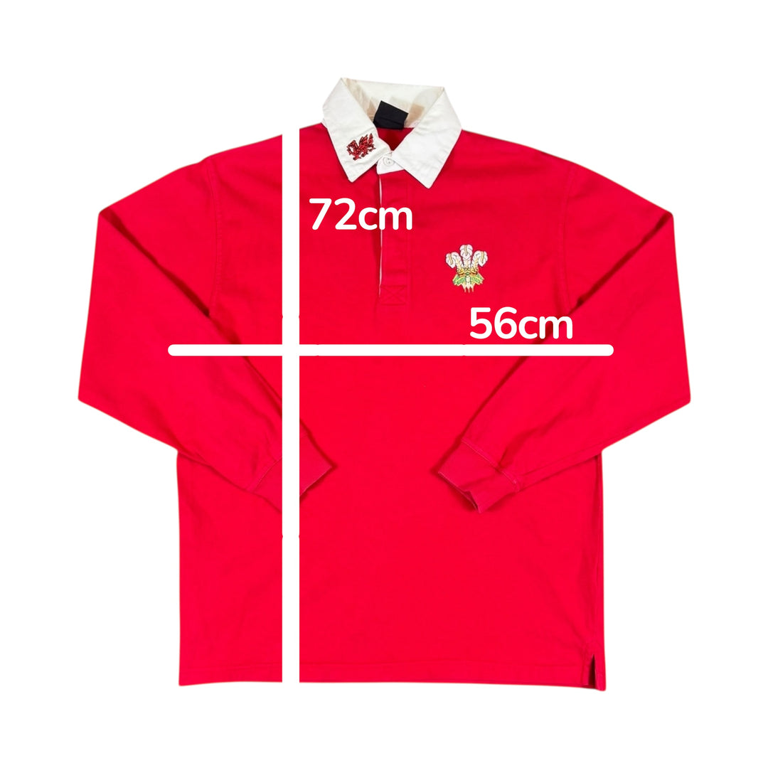 Wales Rugby Home Longsleeve Shirt - 10/10 - (M)