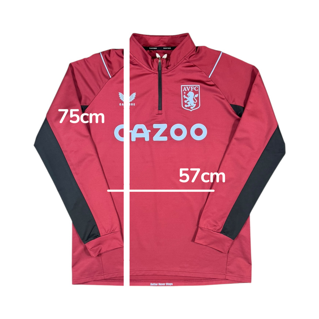 2022-23 Aston Villa 1/4 Zip Jacket - 9/10 - (L)