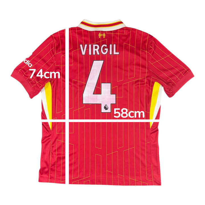 2024-25 Liverpool Home Shirt VIRGIL #4 Brand New (L)