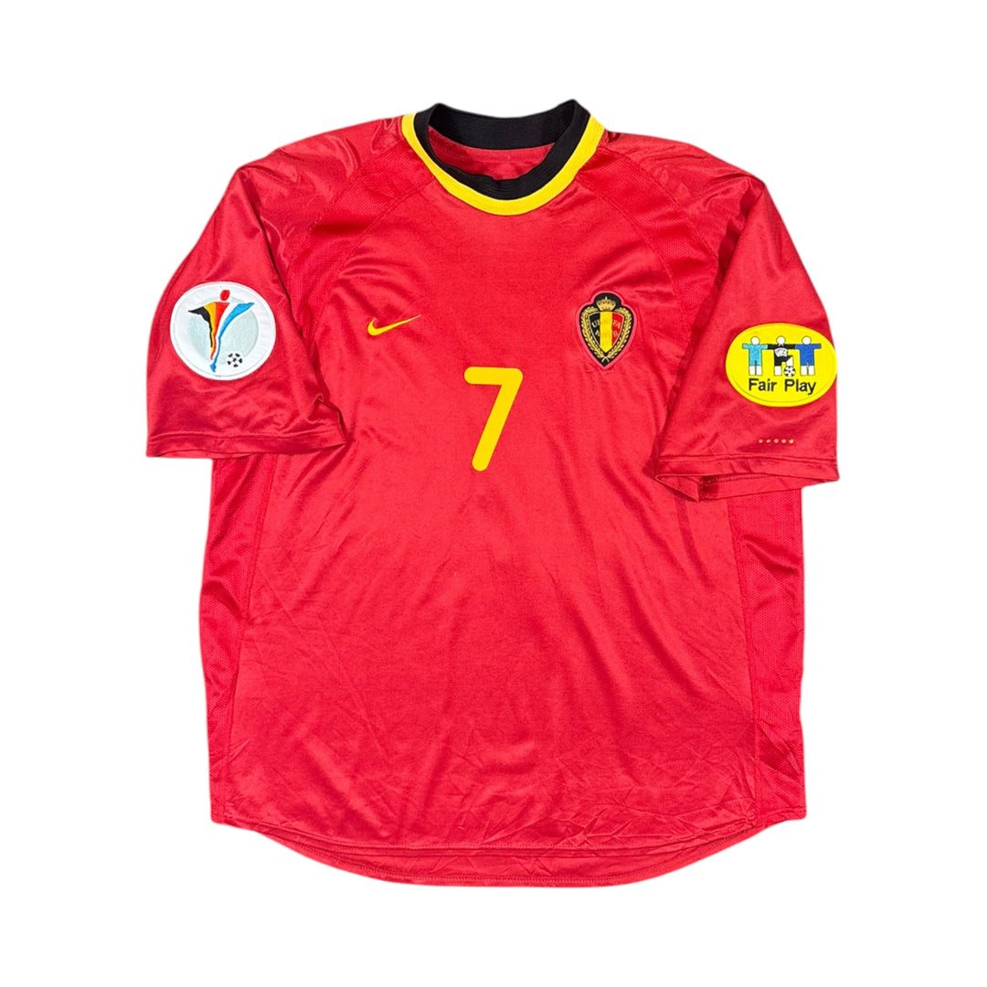 2000-02 Belgium Nike Home Shirt WILMOTS #7 - 9/10 - (L)