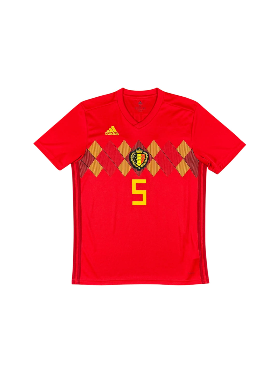 2018-19 Belgium Adidas Home Shirt #5 VERTONGHEN - 9/10 - (M)