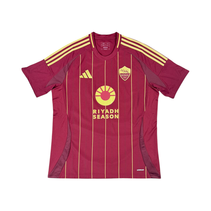 2024-25 AS Roma Adidas Home Shirt - 9/10 - (XL)