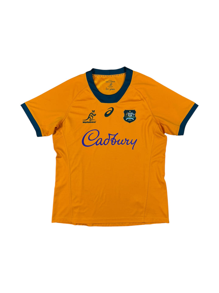 2024 Australia Wallabies ASICS Home Rugby Shirt - 9/10 - (XL)