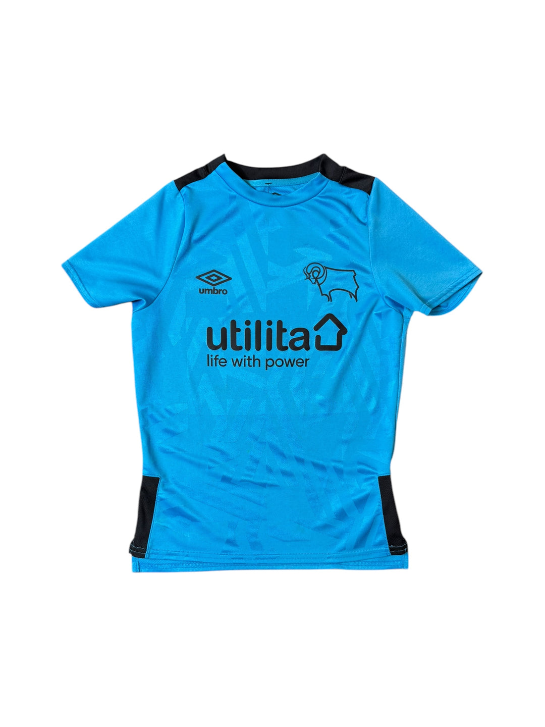 2019/20 Derby County Away Shirt - 9/10 - (9-10 years)