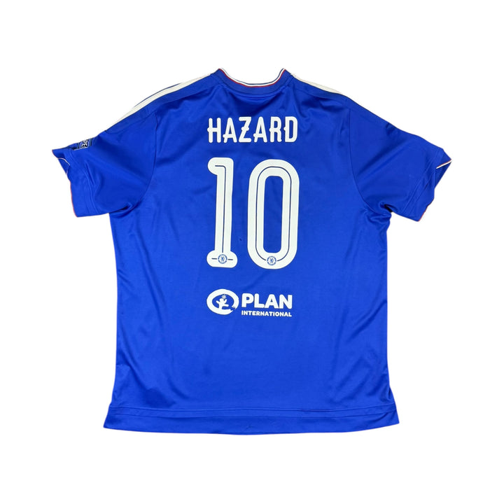 2015-16 Chelsea Adidas Home Shirt HAZARD #10 - 7/10 - (2XL)