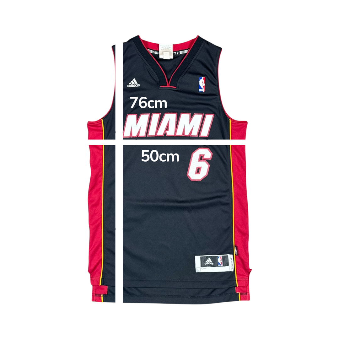 2010-14 Miami Heat Adidas Basketball Jersey #6 JAMES - 7/10 - (S)