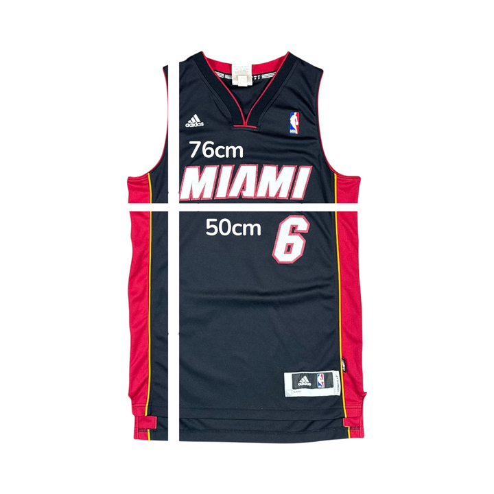 2010-14 Miami Heat Adidas Basketball Jersey #6 JAMES - 7/10 - (S)