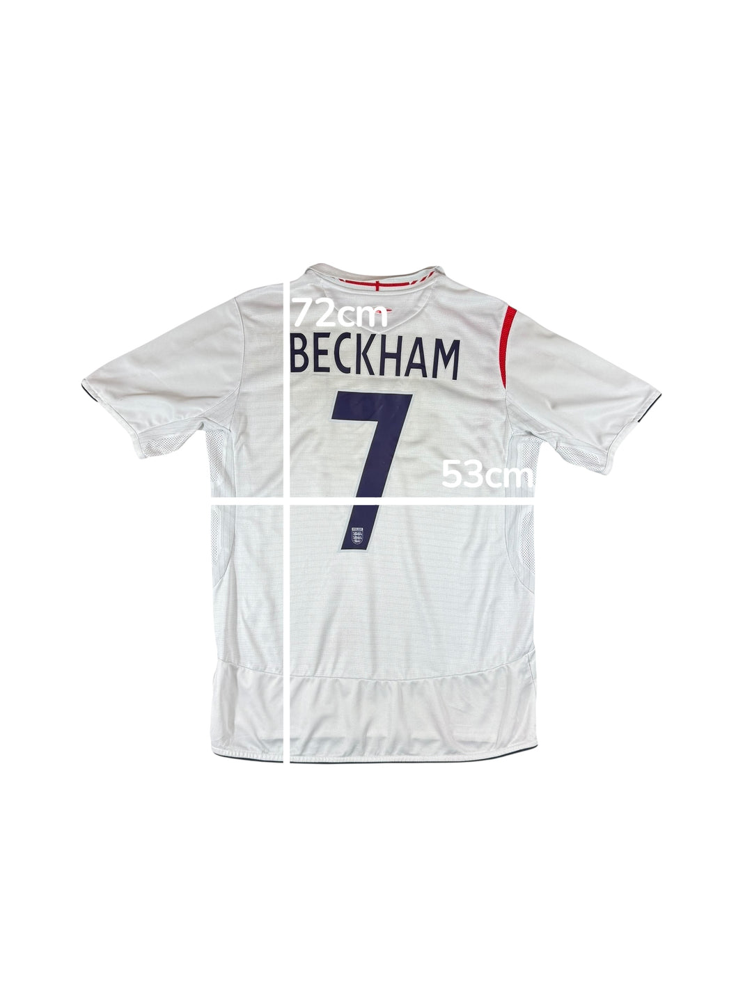 2005/07 England Umbro Home Shirt #7 BECKHAM - 7/10 - (M)