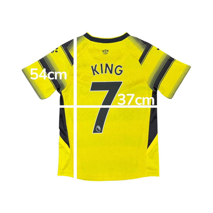2021-22 Watford Kelme Home Player Authentic Shirt KING #7 - 10/10 - (11-12 Years)