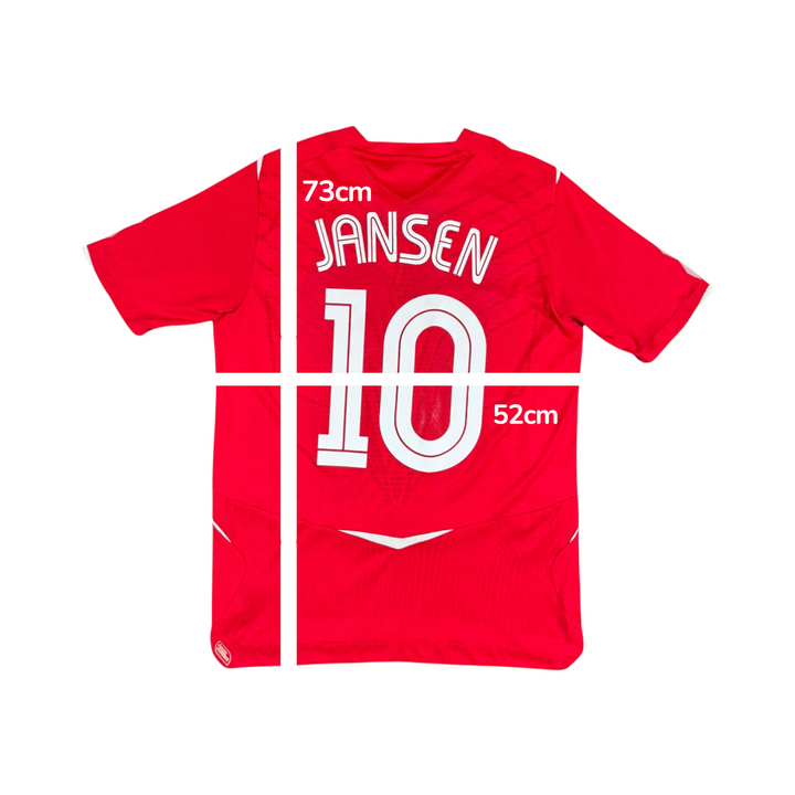2008-09 Wrexham Umbro Home Shirt #10 JANSEN - 9/10 - (XL)