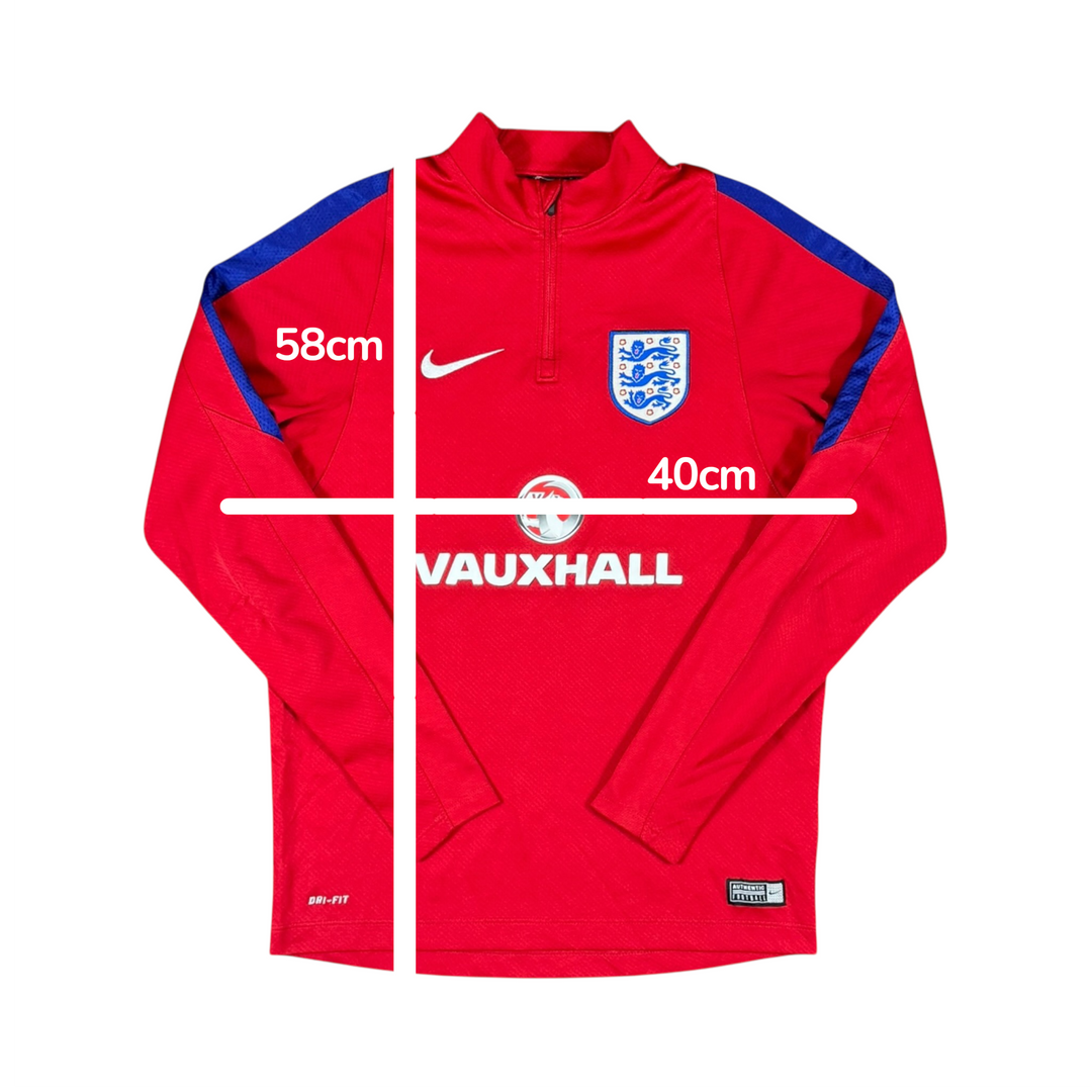 2016-17 England Nike 1/4 Zip Drill Jacket - 8/10 - (15-16 Years)