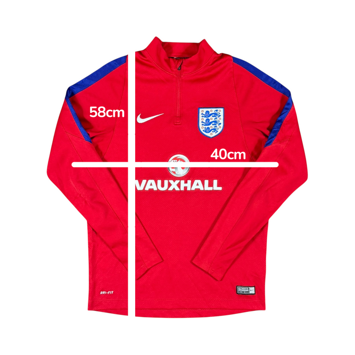 2016-17 England Nike 1/4 Zip Drill Jacket - 8/10 - (15-16 Years)