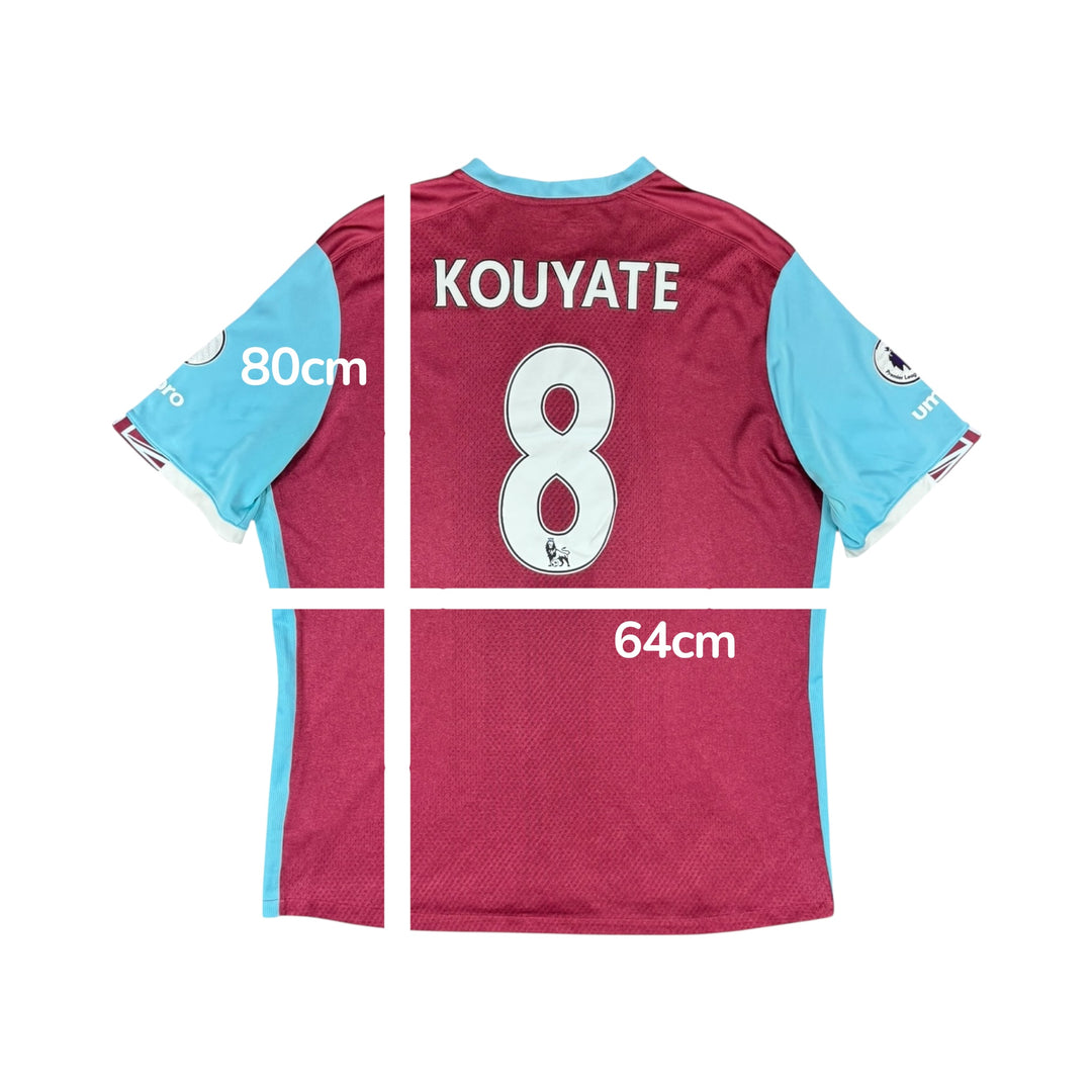 2016-17 West Ham Umbro Home Shirt #8 KOUYATE - 8/10 - (3XL)