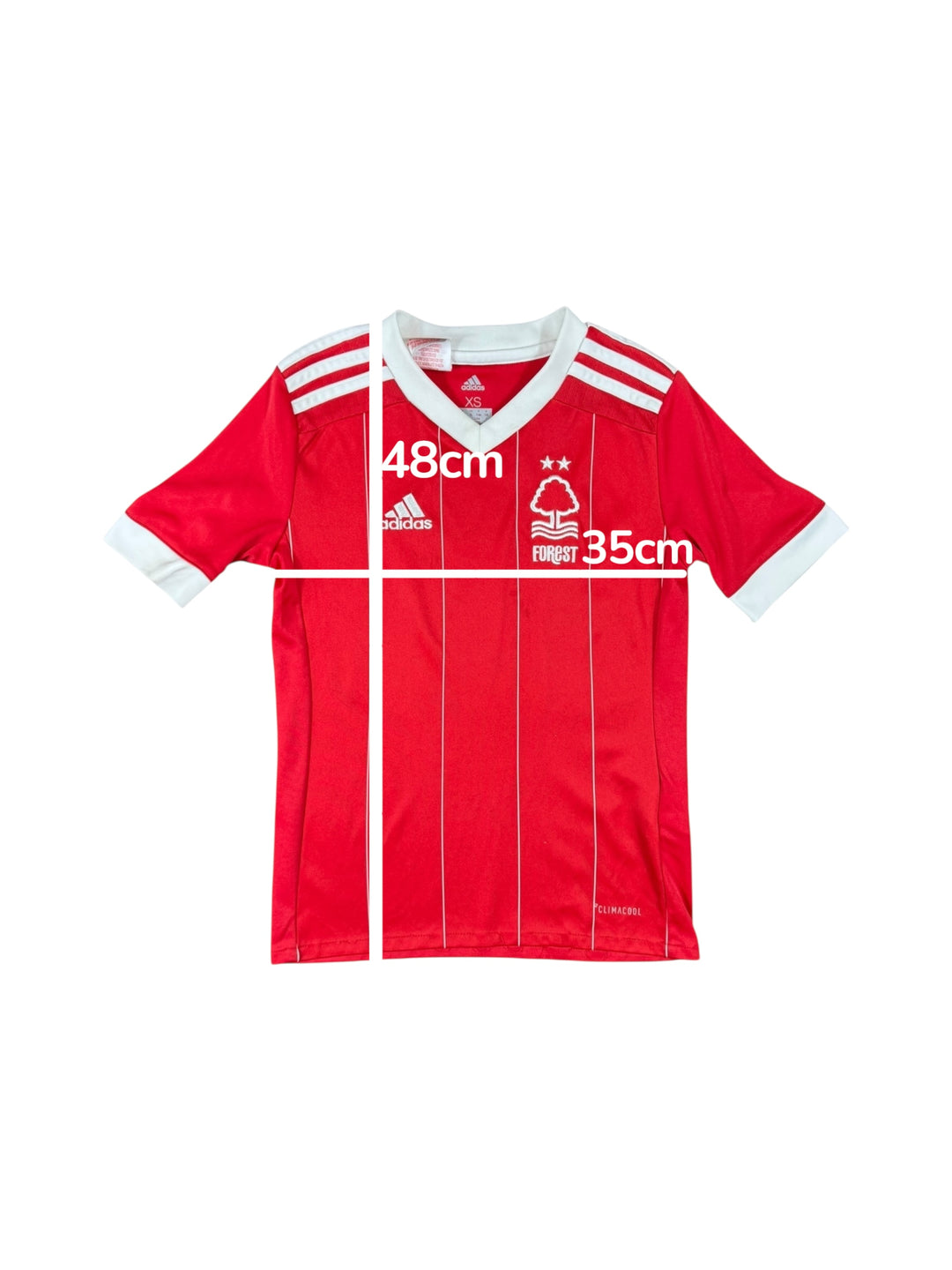 2017/18 Nottingham Forest Adidas Home Shirt - 8/10 - (7-8 Years)