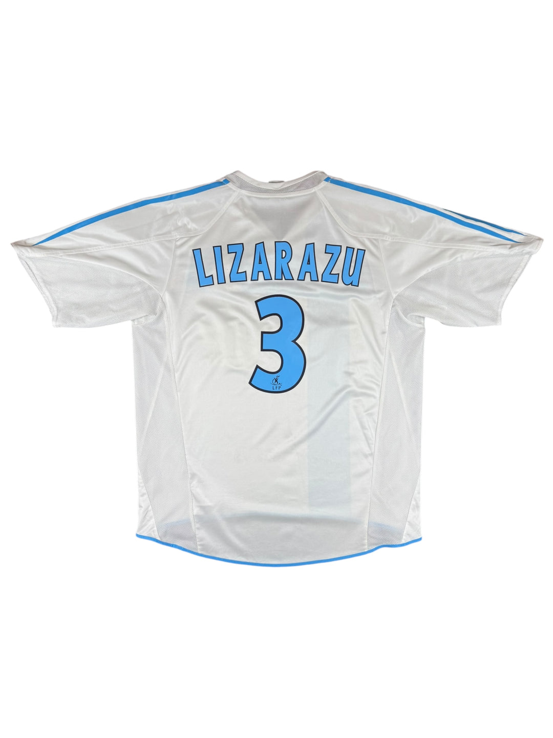 2004/05 Marseille Adidas Football Shirt #3 Lizarazu - 8/10 - (L)